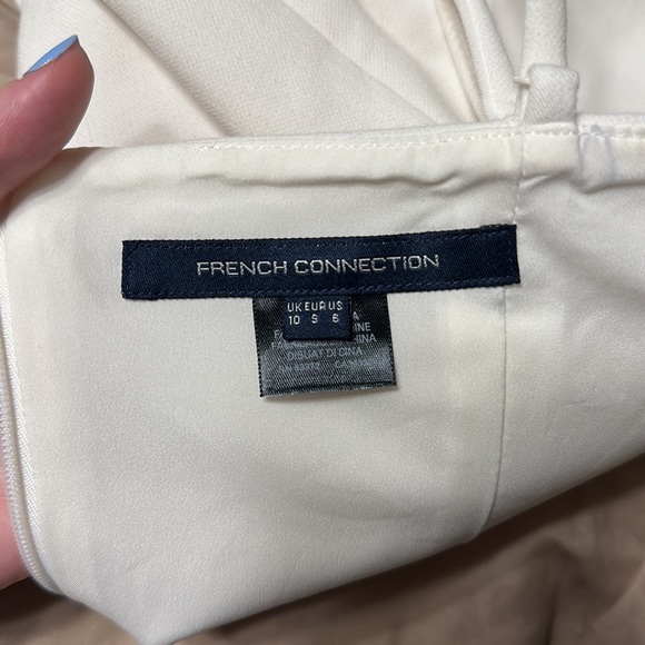 French Connection Whisper Pom Pom Mini Dress - Picture 3 of 5